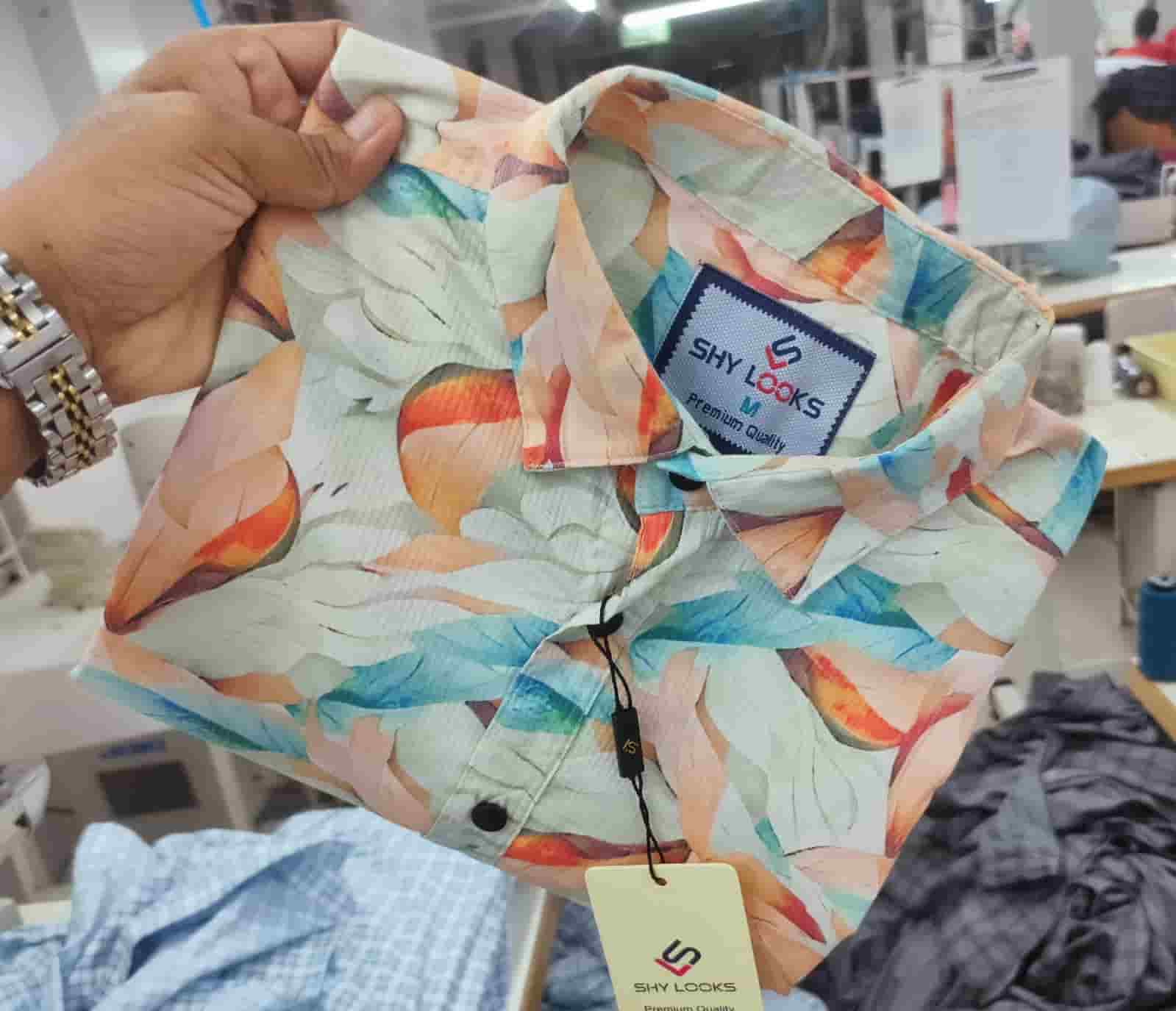 Luxury China Magnet Cotton Signature Half Sleeve Print Shirt