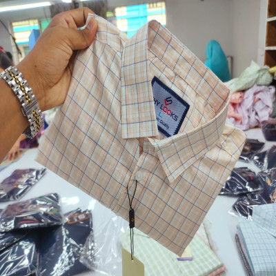 Garments Cotton full Sleeve Check Shirt for Men's