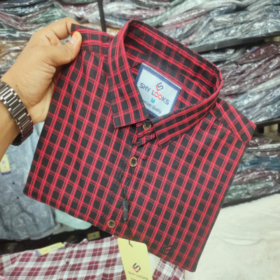 Garments Cotton full Sleeve Check Shirt for Men's
