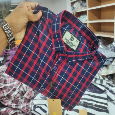 Garments Cotton full Sleeve Check Shirt for Men's