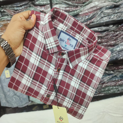 Garments Cotton full Sleeve Check Shirt for Men's
