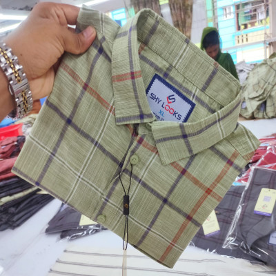 Garments Cotton full Sleeve Check Shirt for Men's