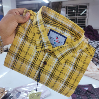 Garments Cotton full Sleeve Check Shirt for Men's
