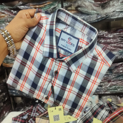 Garments Cotton full Sleeve Check Shirt for Men's