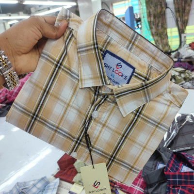 Garments Cotton full Sleeve Check Shirt for Men's