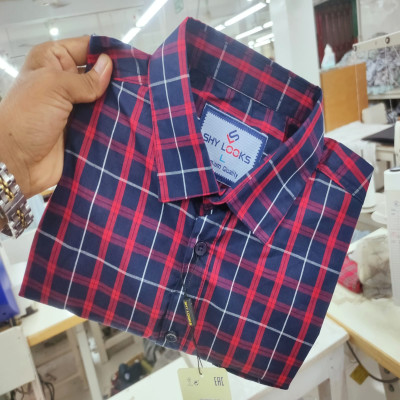 Garments Cotton full Sleeve Check Shirt for Men's