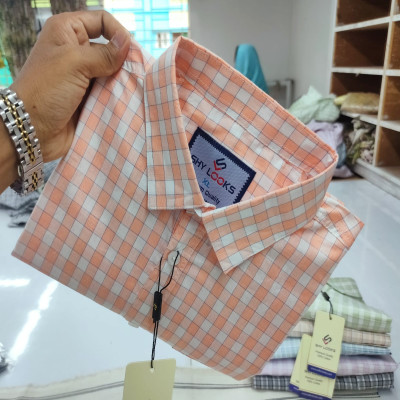 Garments Cotton full Sleeve Check Shirt for Men's