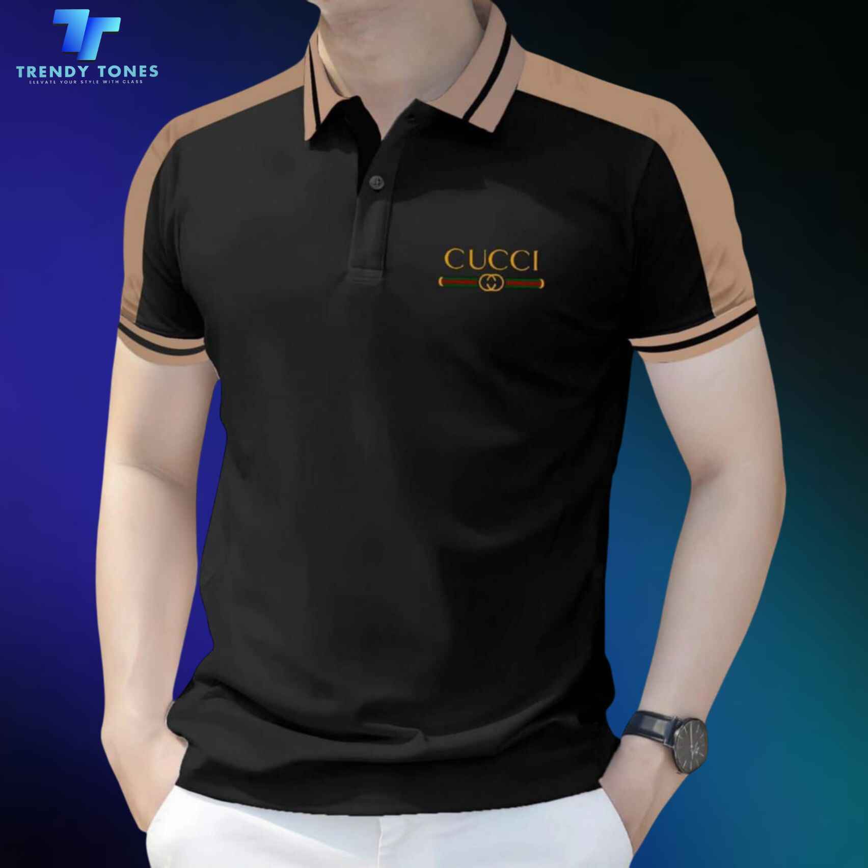 Premium Rib Polo ( Black )