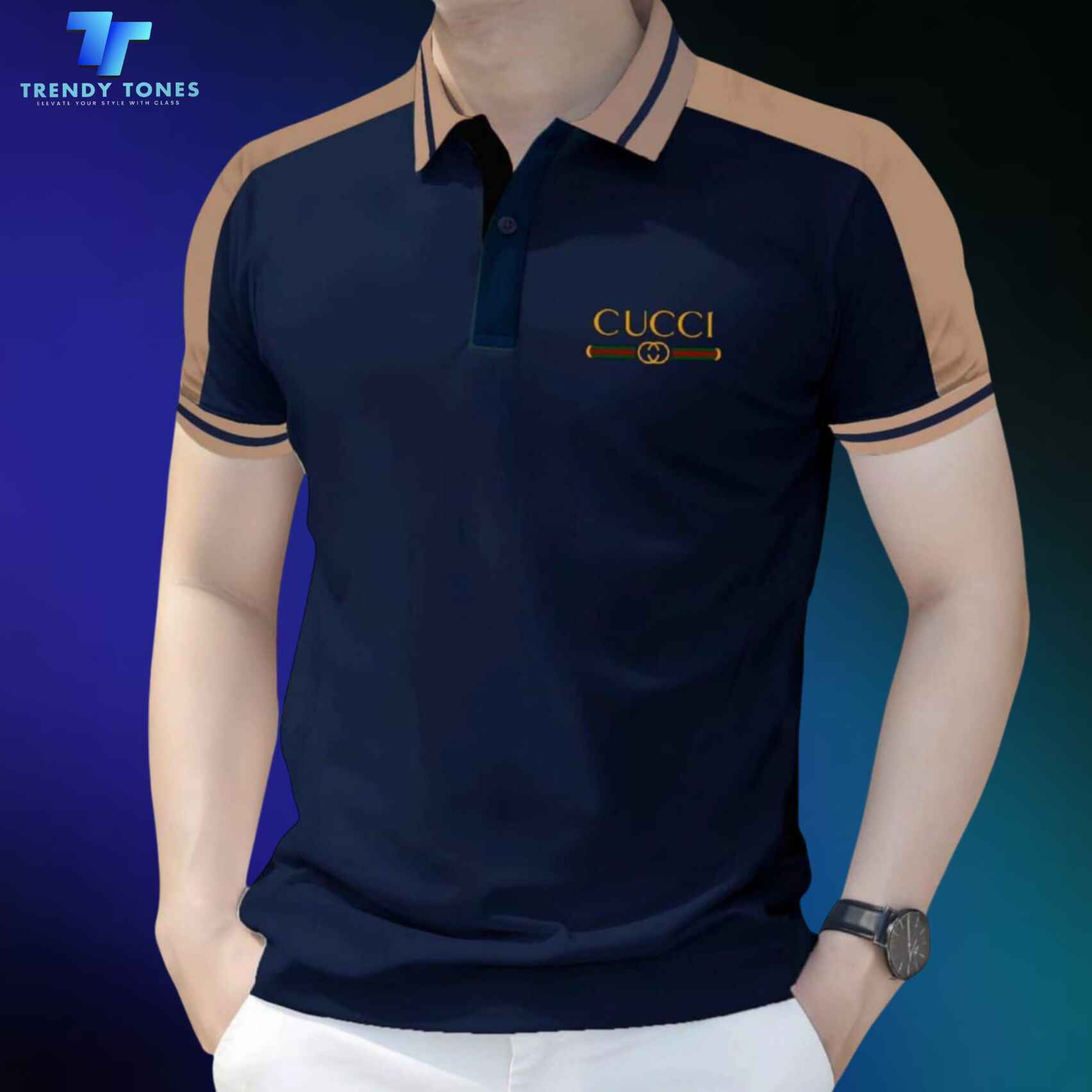 Premium Rib Polo (Navy)