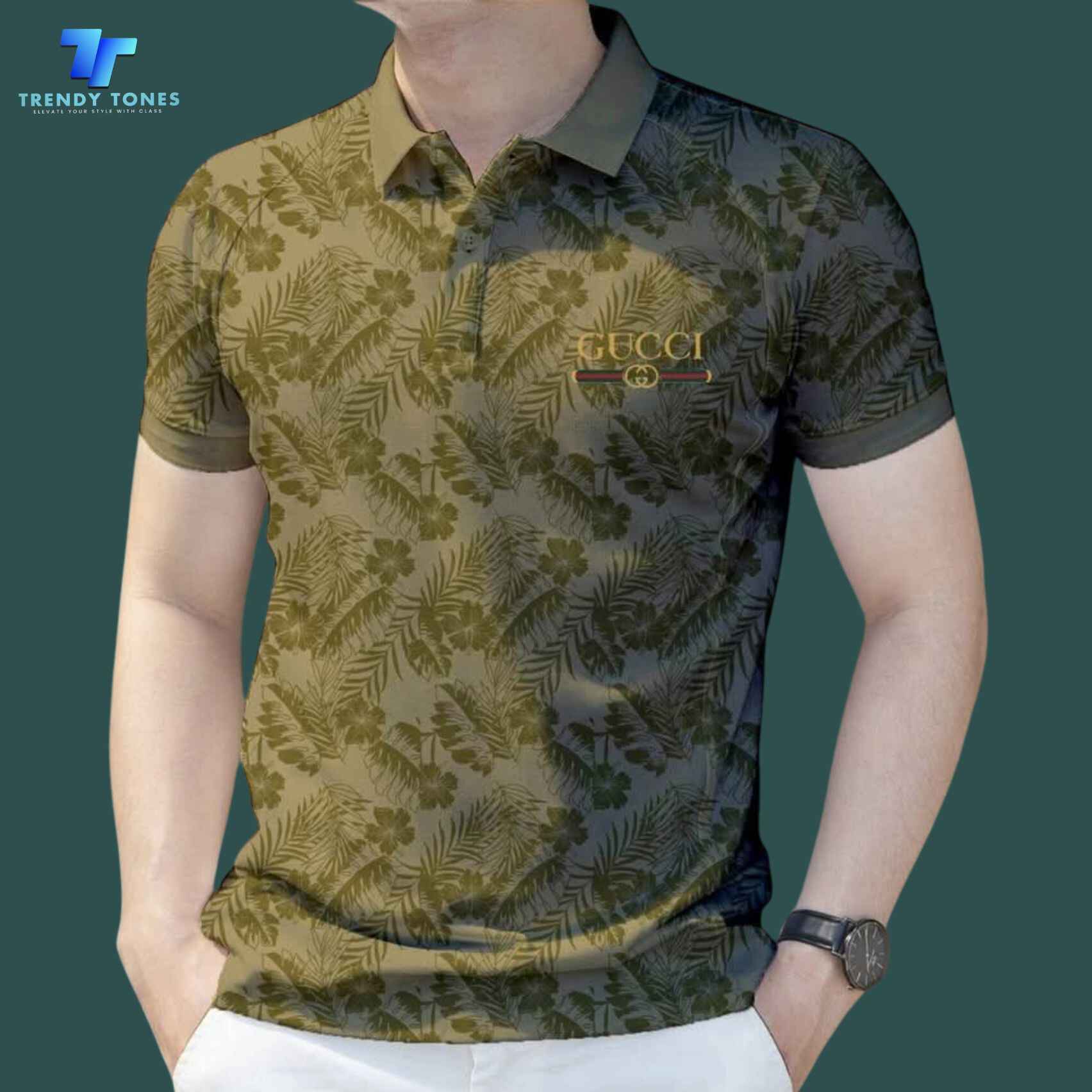 Premium All-over Print Polo (olive)