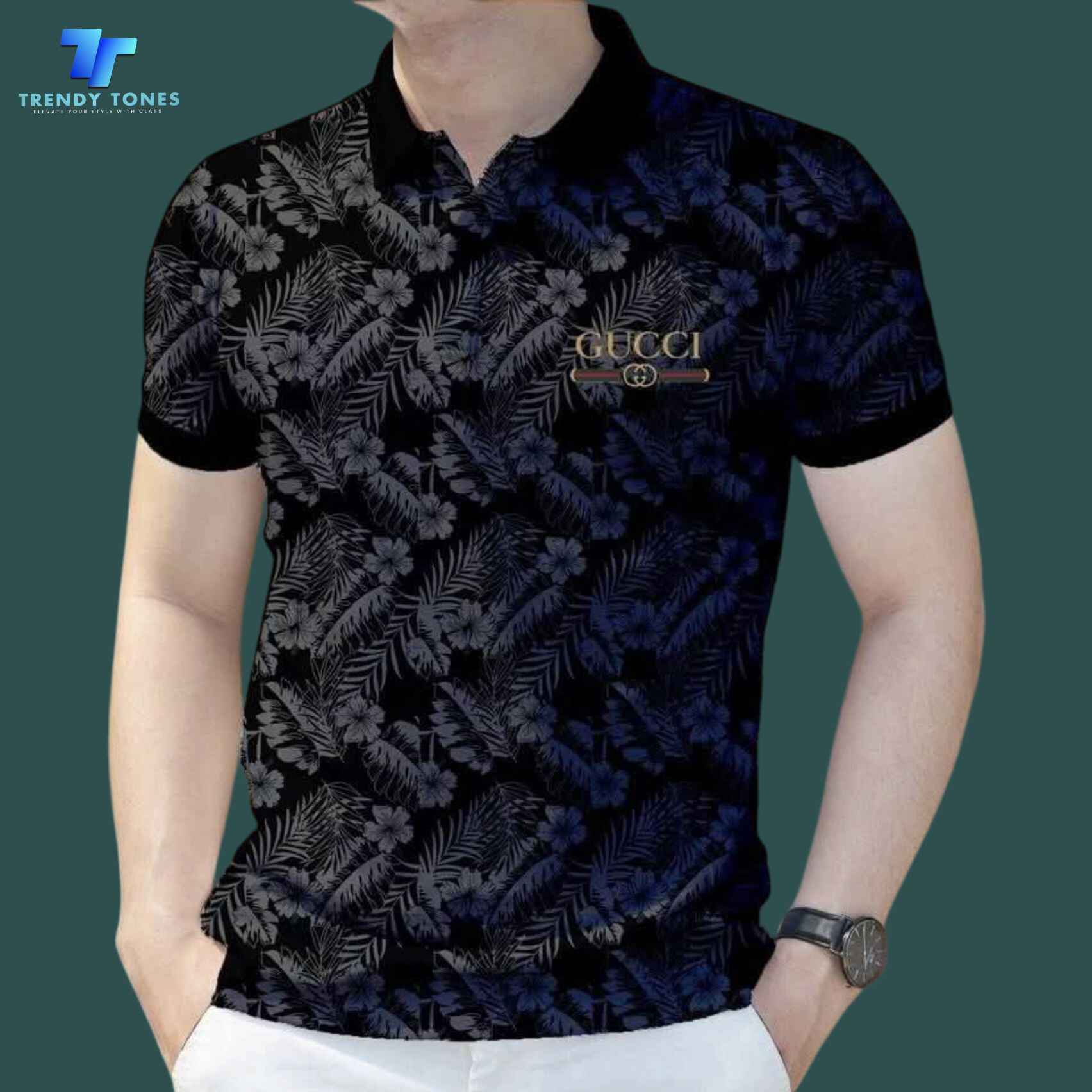 Premium All-over Print Polo (Black)