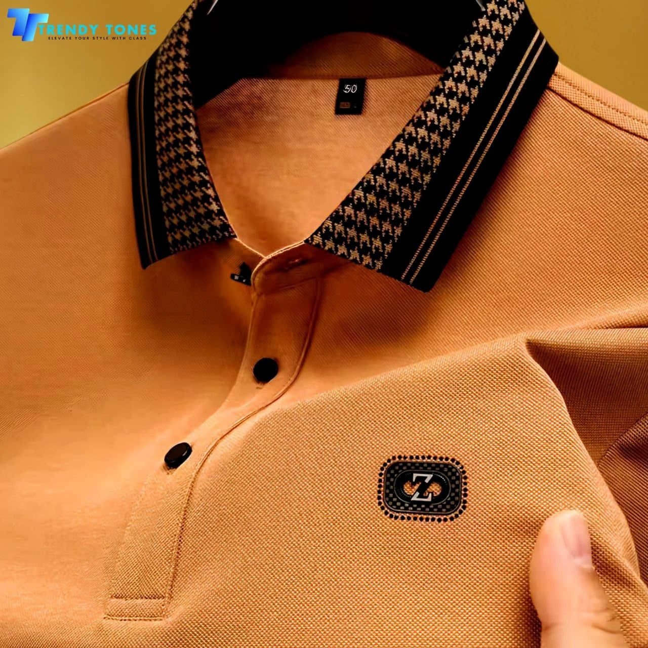 Premium (Z) PK Polo Shirt For Men ( Mustard)