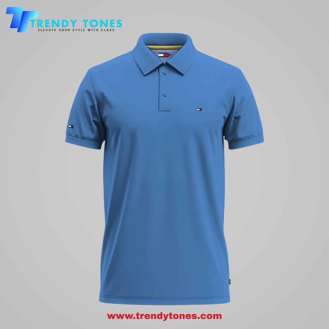 TOMMY - HILFIGER Polo for men's ( Sky Blue)