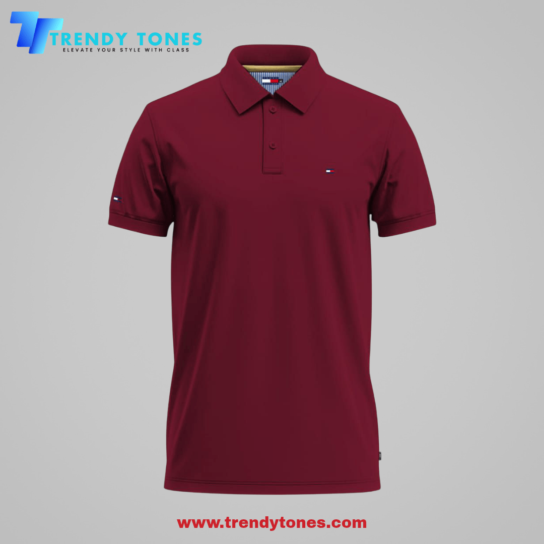 TOMMY - HILFIGER Polo for men's( Maroon )