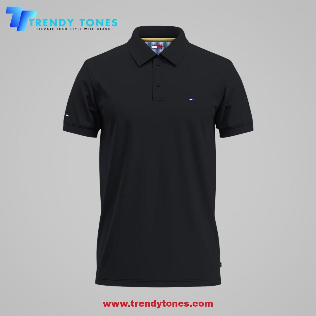 TOMMY - HILFIGER Polo for men's( Black )