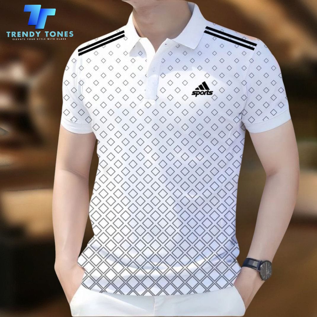 Exclusive Design PK Polo Shirt(Sports White)