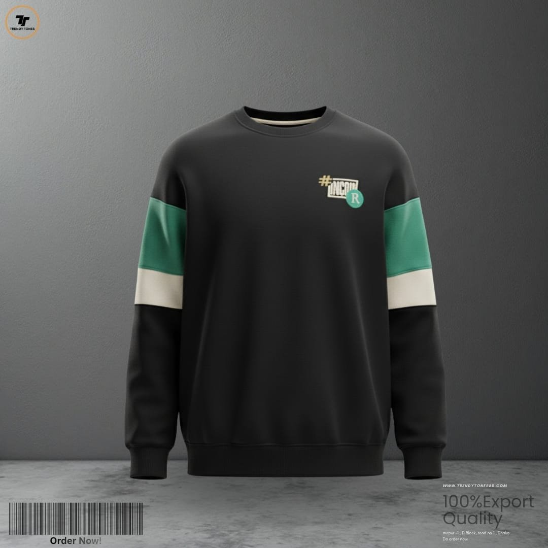 Contrast Sweatshirt (Black)