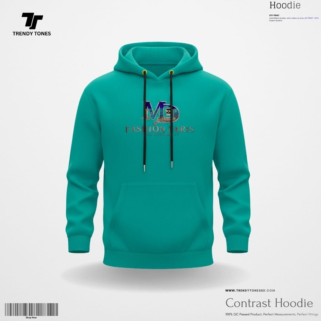 Stone design Hoodie ( Petrol )
